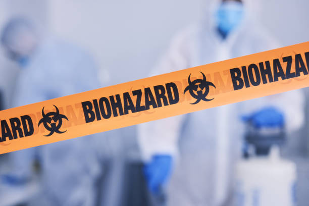 Professional Blood Cleanup technician working in Nursery, TX